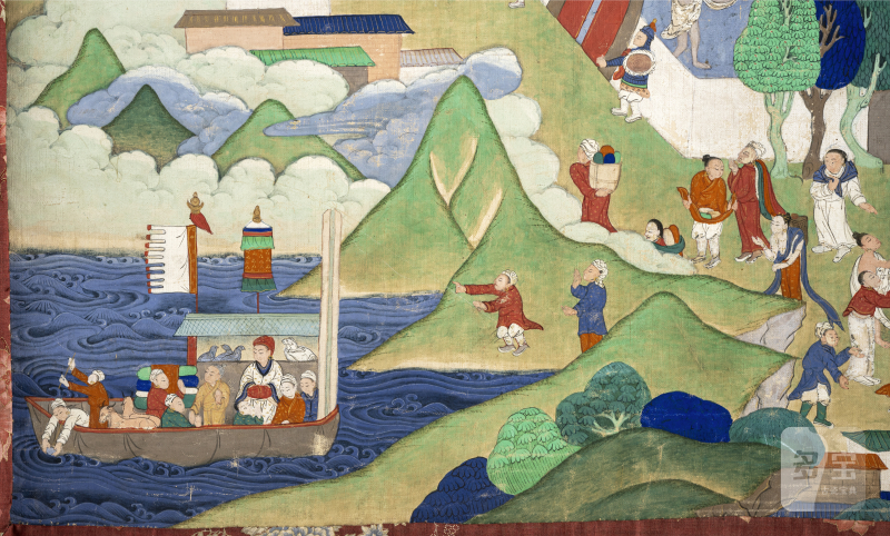 TWO THANGKAS DEPICTING PROBABLY SCENES OF THE AVADANA KALPALATA - 图4